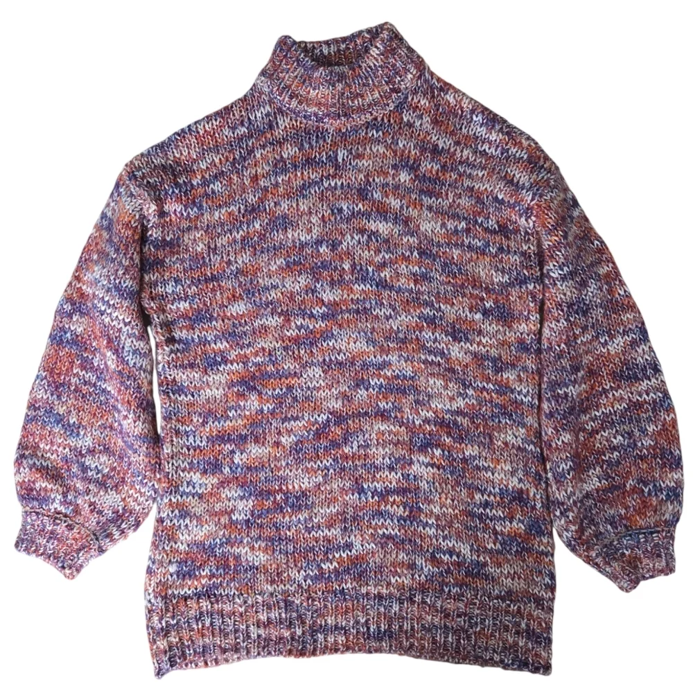 Vero Moda Multicolor Marled Turtleneck Sweater - Women Size S